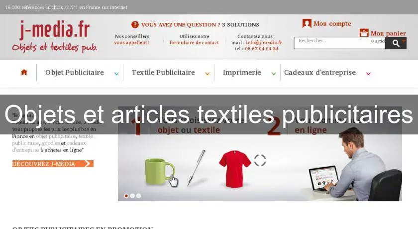 Objets et articles textiles publicitaires