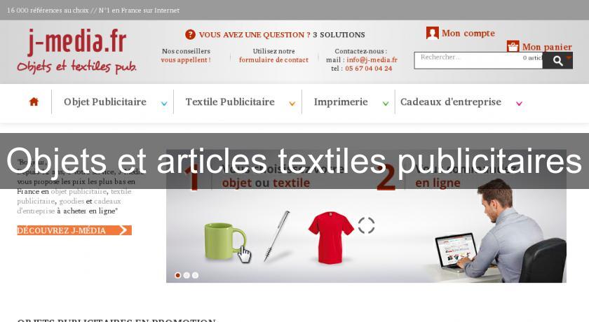 Objets et articles textiles publicitaires Objets et articles textiles publicitaires