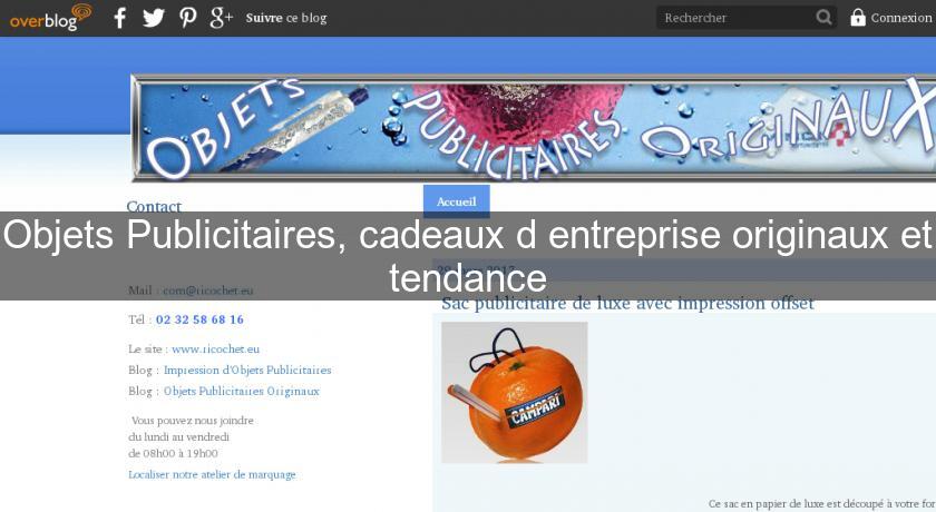 Objets Publicitaires, cadeaux d'entreprise originaux et tendance