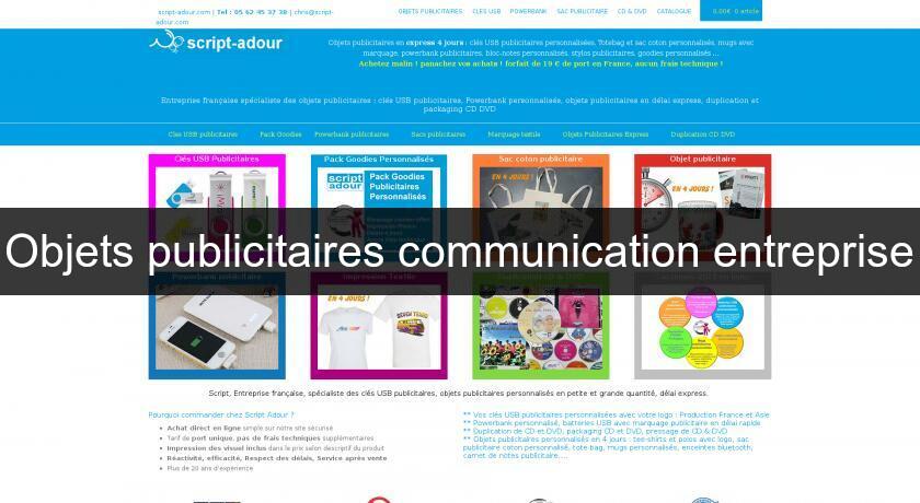 Objets publicitaires communication entreprise Objets publicitaires communication entreprise