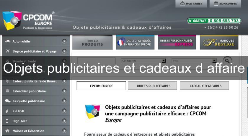 Objets publicitaires et cadeaux d'affaire