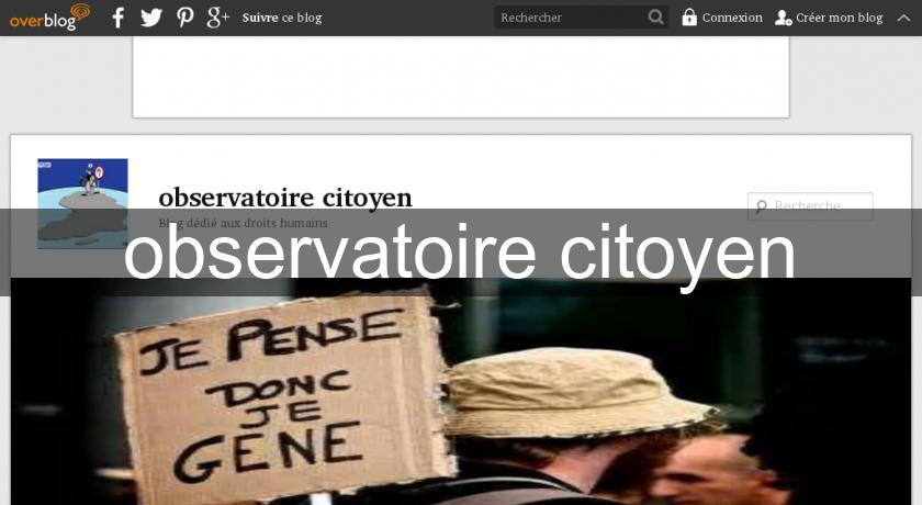 observatoire citoyen observatoire citoyen
