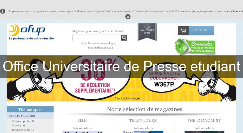 Office Universitaire de Presse etudiant Office Universitaire de Presse etudiant