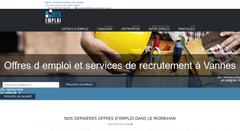 Offres d'emploi et services de recrutement à Vannes Offres d'emploi et services de recrutement à Vannes