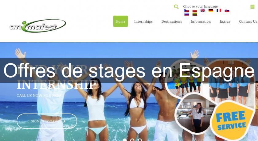 Offres de stages en Espagne Offres de stages en Espagne