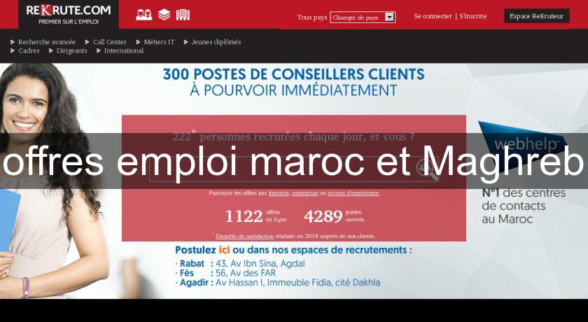 offres emploi maroc et Maghreb