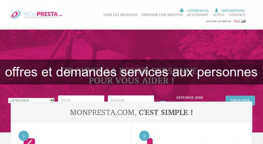 offres et demandes services aux personnes offres et demandes services aux personnes