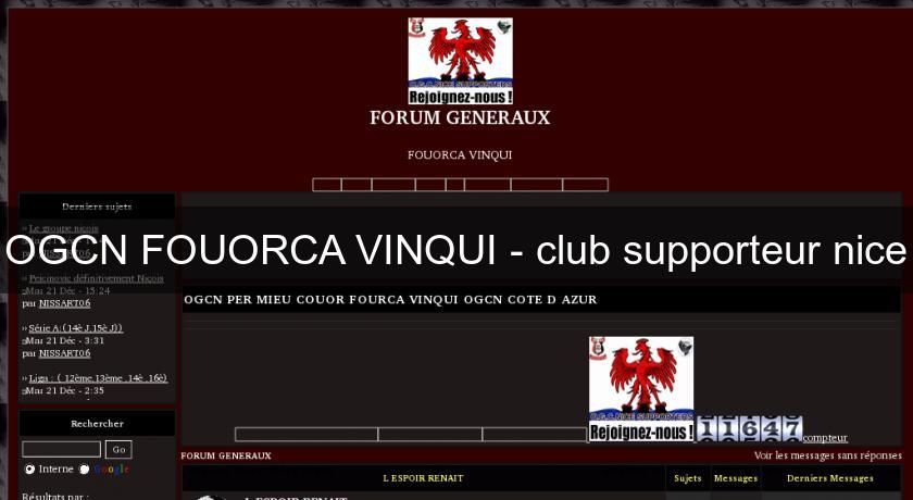 OGCN FOUORCA VINQUI - club supporteur nice OGCN FOUORCA VINQUI - club supporteur nice