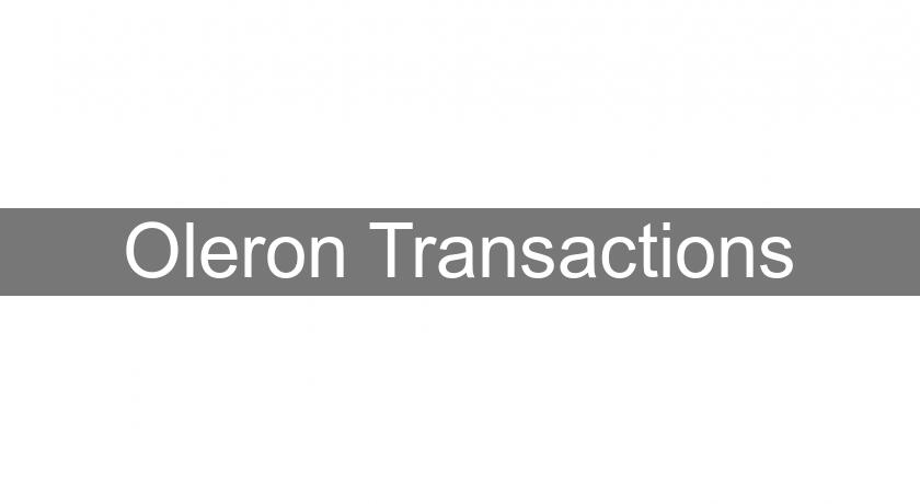 Oleron Transactions