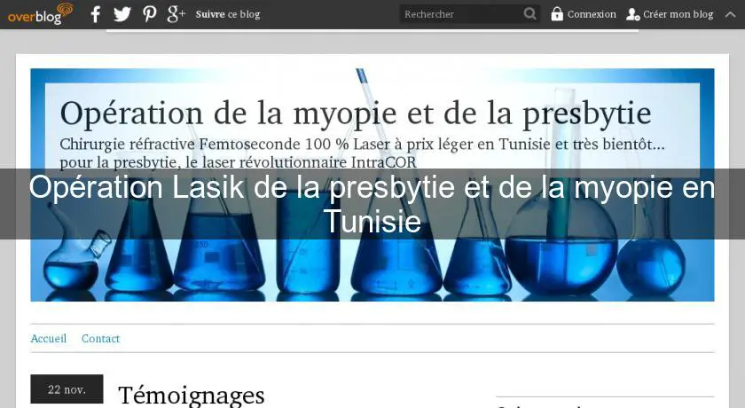 Opération Lasik de la presbytie et de la myopie en Tunisie