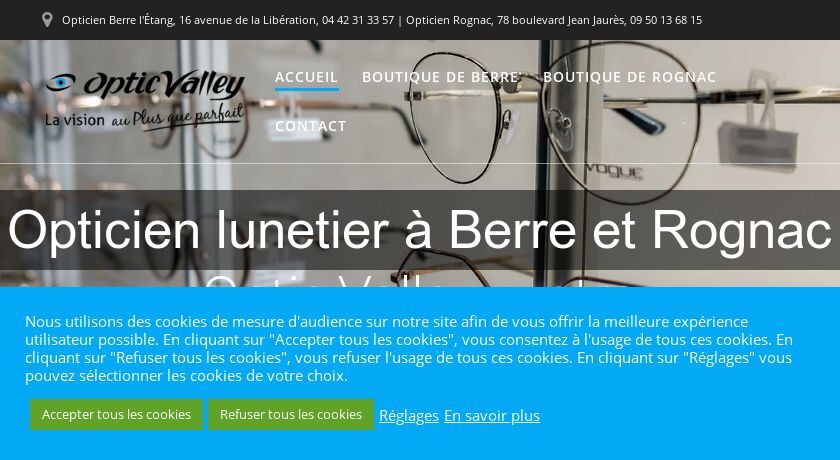Opticien lunetier à Berre et Rognac Opticien lunetier à Berre et Rognac