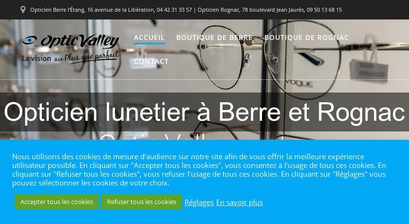 Opticien lunetier à Berre et Rognac