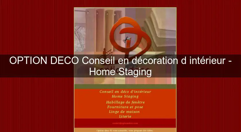 OPTION DECO Conseil en décoration d'intérieur - Home Staging