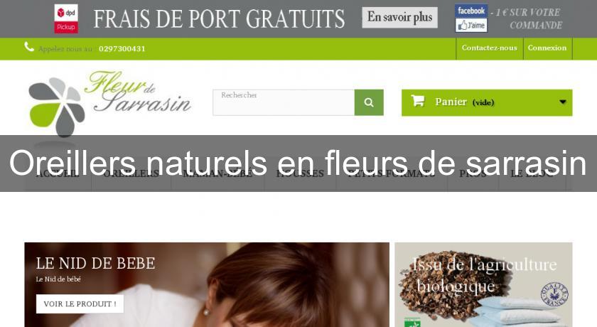 Oreillers naturels en fleurs de sarrasin Oreillers naturels en fleurs de sarrasin