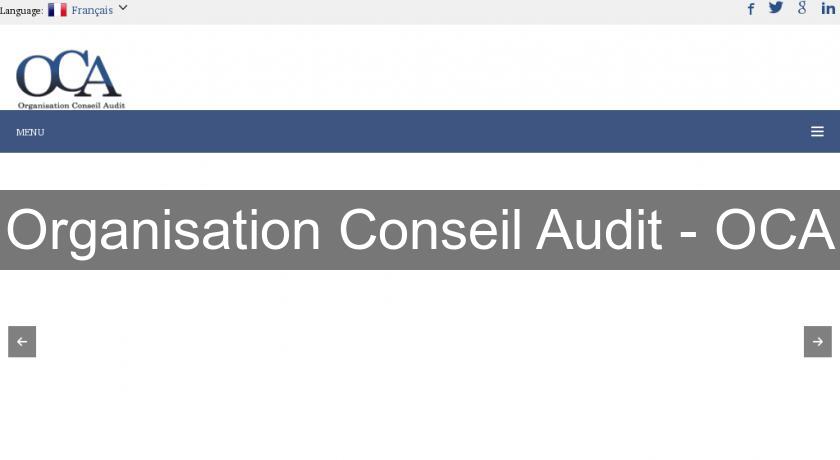 Organisation Conseil Audit - OCA Organisation Conseil Audit - OCA