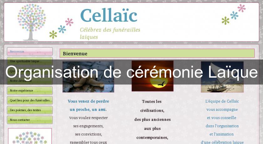 Organisation de cérémonie Laïque Organisation de cérémonie Laïque