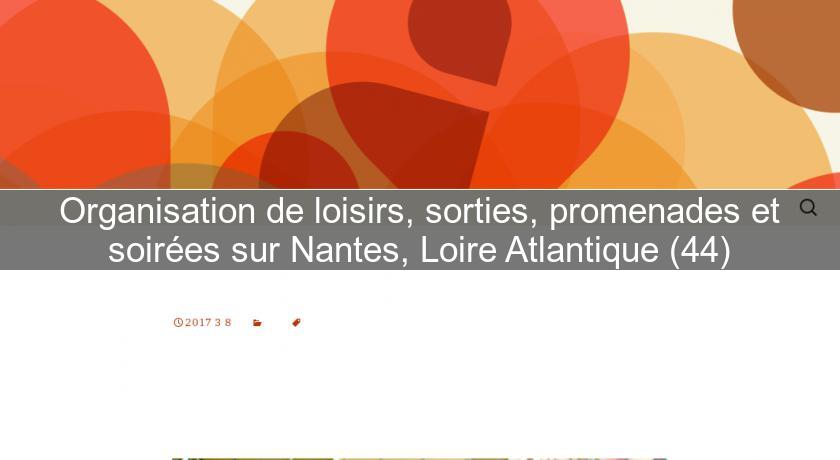 Organisation de loisirs, sorties, promenades et soirées sur Nantes, Loire Atlantique (44) Organisation de loisirs, sorties, promenades et soirées sur Nantes, Loire Atlantique (44)