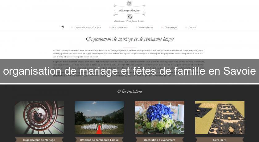 organisation de mariage et fêtes de famille en Savoie