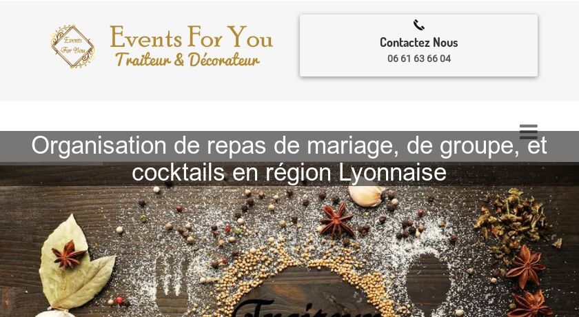 Organisation de repas de mariage, de groupe, et cocktails en région Lyonnaise Organisation de repas de mariage, de groupe, et cocktails en région Lyonnaise