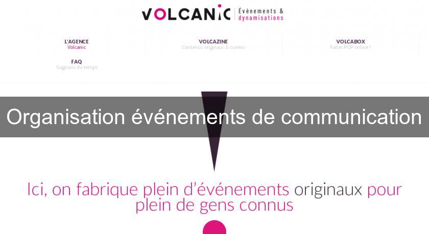 Organisation événements de communication