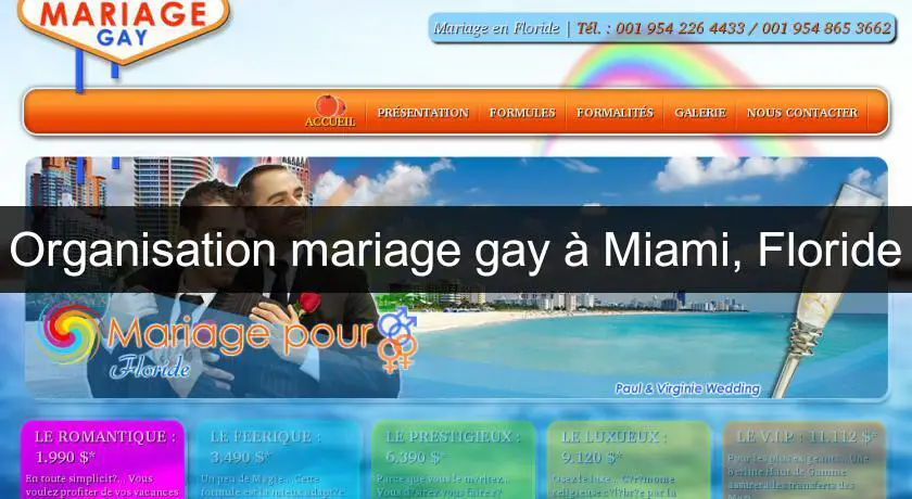 Organisation mariage gay à Miami, Floride