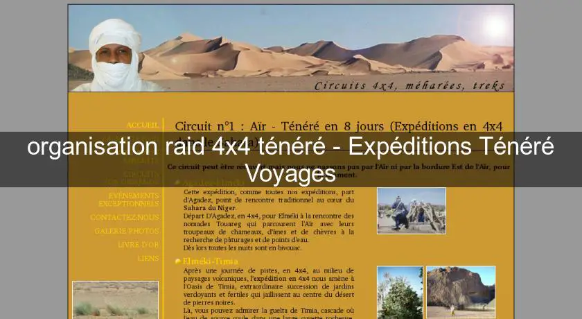 organisation raid 4x4 ténéré - Expéditions Ténéré Voyages