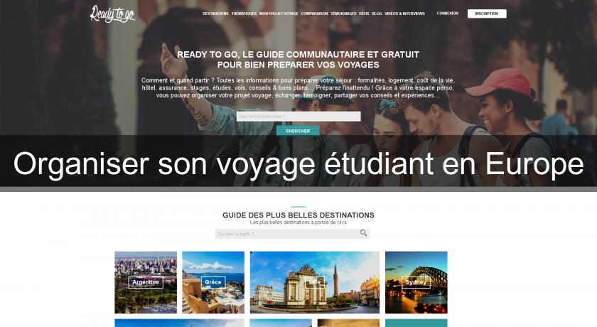 Organiser son voyage étudiant en Europe Organiser son voyage étudiant en Europe
