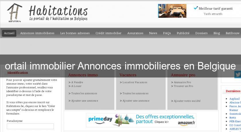 ortail immobilier Annonces immobilieres en Belgique