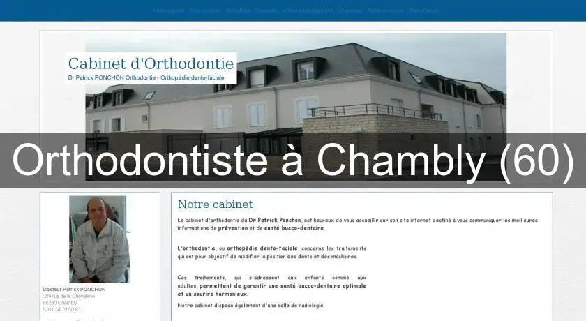 Orthodontiste à Chambly (60)
