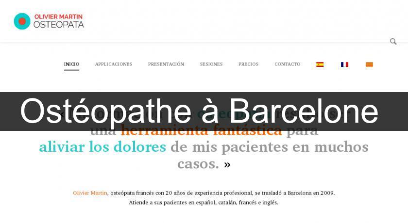 Ostéopathe à Barcelone Ostéopathe à Barcelone