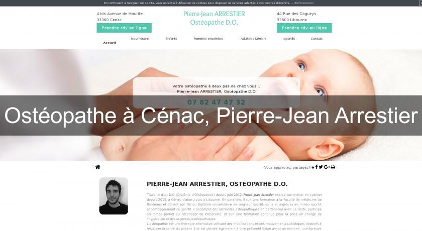 Ostéopathe à Cénac, Pierre-Jean Arrestier Ostéopathe à Cénac, Pierre-Jean Arrestier