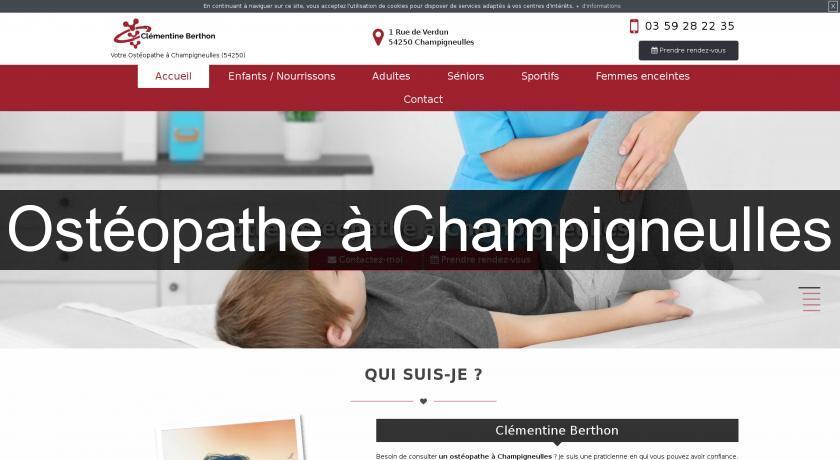 Ostéopathe à Champigneulles Ostéopathe à Champigneulles