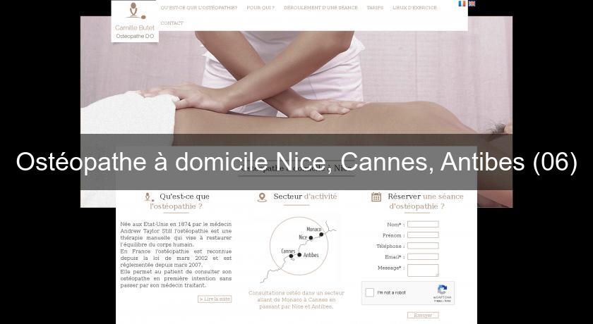 Ostéopathe à domicile Nice, Cannes, Antibes (06) Ostéopathe à domicile Nice, Cannes, Antibes (06)