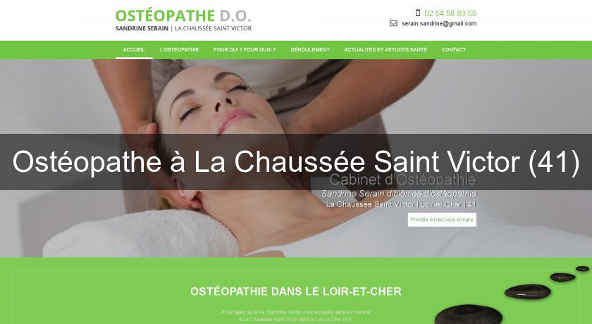 Ostéopathe à La Chaussée Saint Victor (41) Ostéopathe à La Chaussée Saint Victor (41)