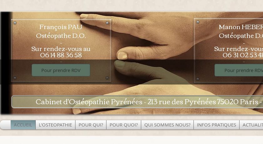 Ostéopathe à Paris 20e Ostéopathe à Paris 20e