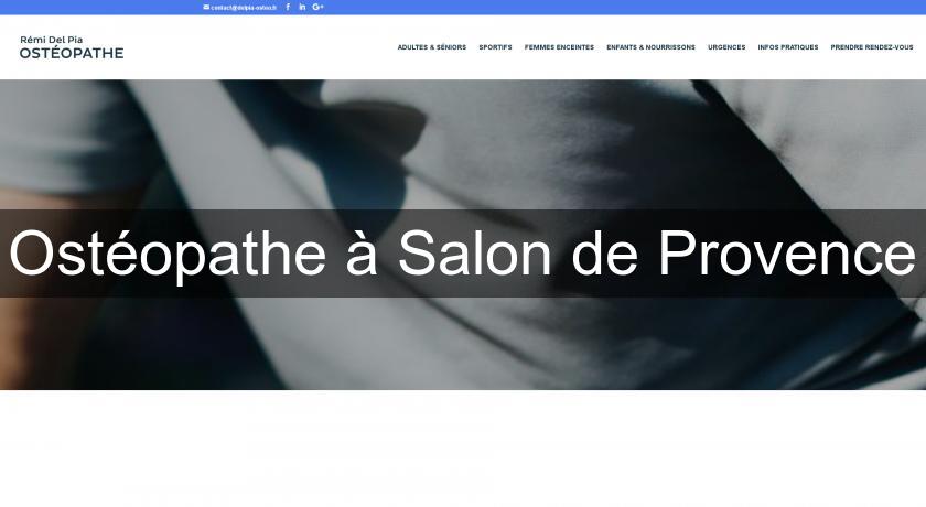 Ostéopathe à Salon de Provence Ostéopathe à Salon de Provence
