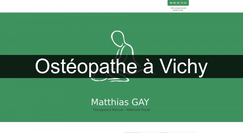 Ostéopathe à Vichy Ostéopathe à Vichy