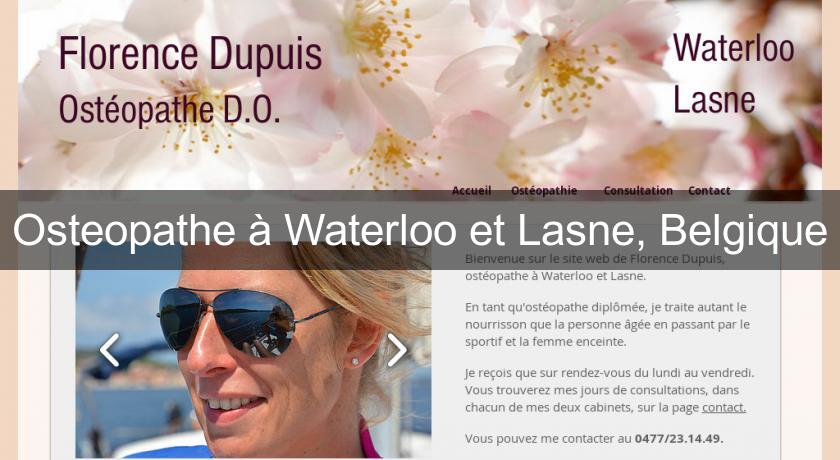 Osteopathe à Waterloo et Lasne, Belgique