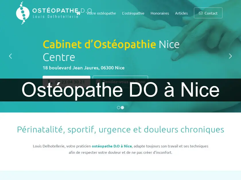 Ostéopathe DO à Nice