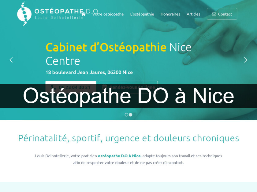 Ostéopathe DO à Nice Ostéopathe DO à Nice