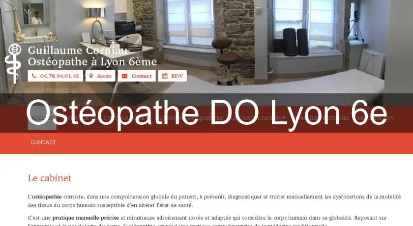 Ostéopathe DO Lyon 6e