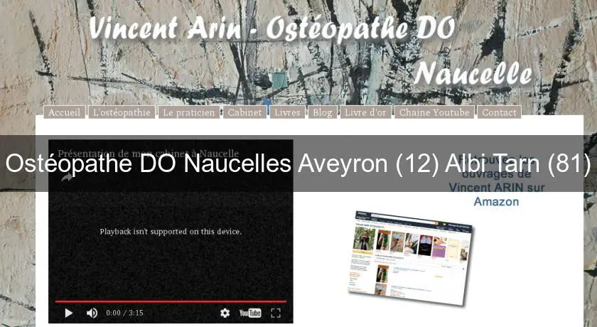 Ostéopathe DO Naucelles Aveyron (12) Albi Tarn (81)
