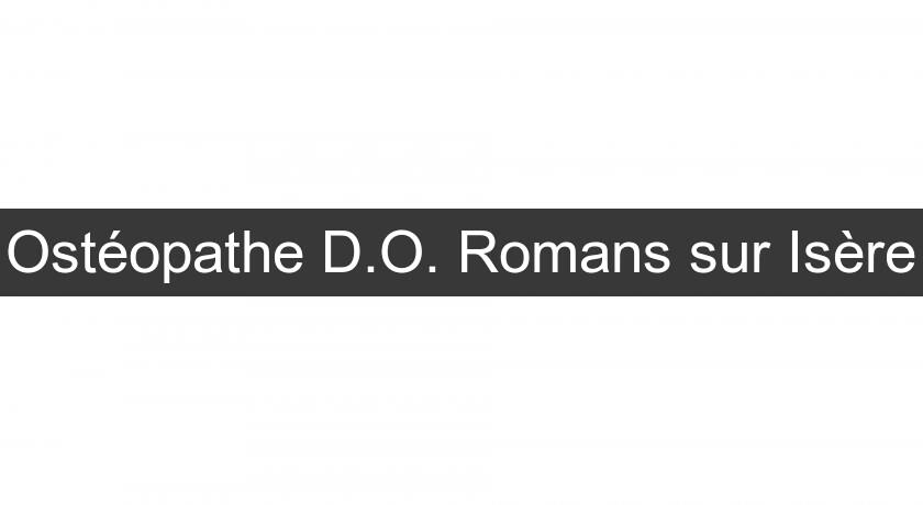 Ostéopathe D.O. Romans sur Isère