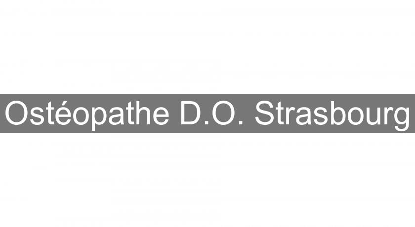 Ostéopathe D.O. Strasbourg