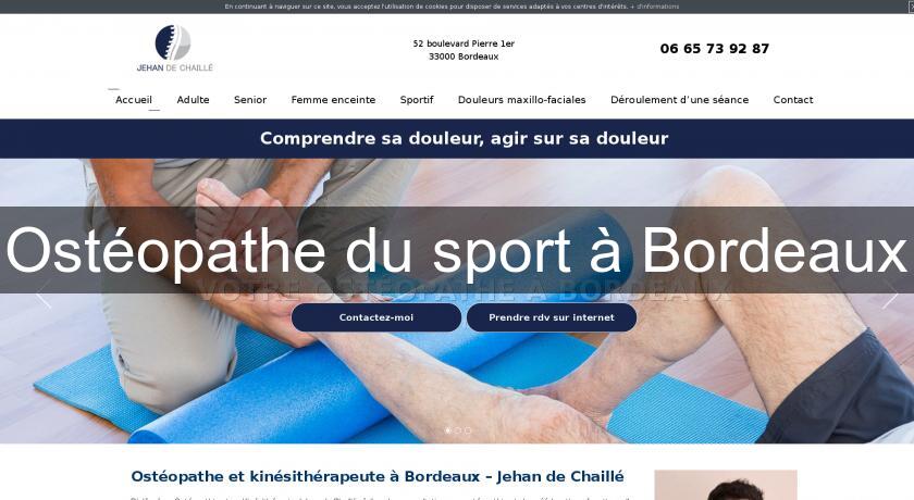 Ostéopathe du sport à Bordeaux Ostéopathe du sport à Bordeaux