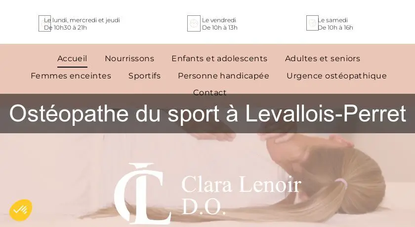 Ostéopathe du sport à Levallois-Perret