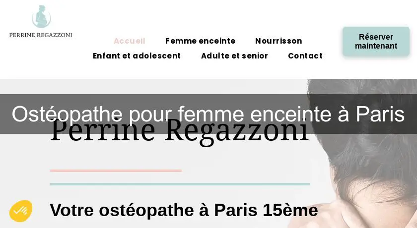 Ostéopathe pour femme enceinte à Paris