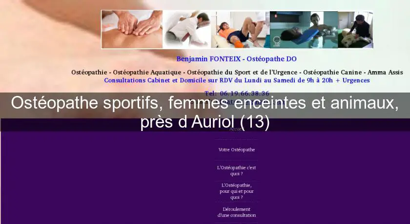 Ostéopathe sportifs, femmes enceintes et animaux, près d'Auriol (13)