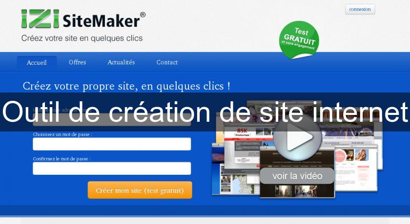 Outil de création de site internet Outil de création de site internet
