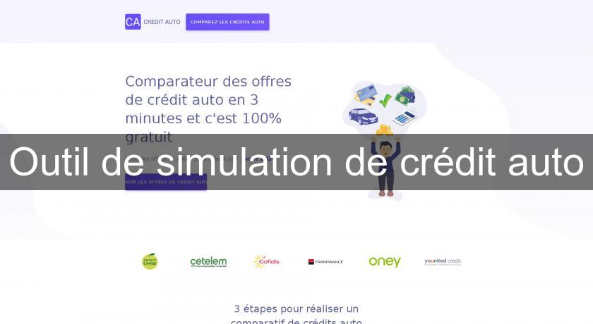 Outil de simulation de crédit auto Outil de simulation de crédit auto